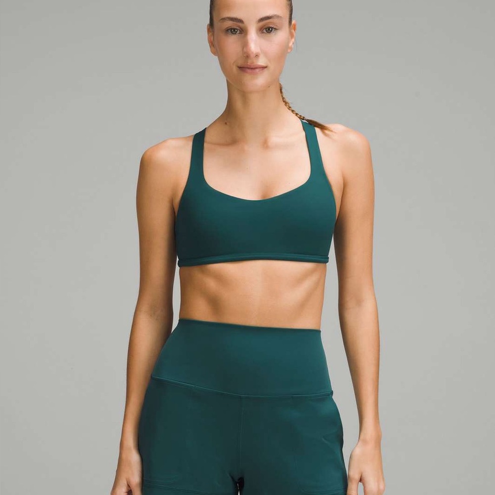 Lululemon Free To Be bra - A/B cup Color: Storm Teal size 8